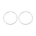 wholesale 990 Sterling Silver Square Engraved Minimalist Ins Style Hoop Earrings Fashion Trendy Cool Ear Accessories M02997-0-4