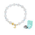 wholesale Metal material first, summer new Chinese style natural moonstone bracelet for girlfriend best friend jewelry wholesale aquamarine bracelet-0-7