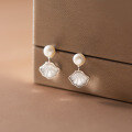 wholesale S925 silver summer Korean-style delicate bead ear studs minimalist fashion elegant personality earrings for women M02228-0-2