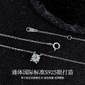 S925 Sterling Silver Moissanite Bull Head Necklace, Hypoallergenic and Tarnish-Resistant-0-0