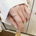 wholesale S925 Sterling Silver Fashion Geometric Spiral Twist Versatile Trendy Open Adjustable Ring for Women-0-1