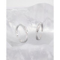 wholesale S925 Sterling Silver 3100 Small Niche Personality Couple Rings, Ins Minimalist Style, High-end Elegant Knot Design with Inlaid Diamonds-0-1
