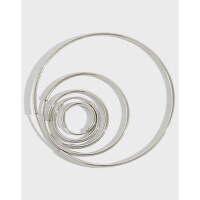 wholesale S925 Sterling Silver Korean Style Minimalist Circle Earrings Women's Ins Simple Earring Earrings-Platinum 10mm 925 silver