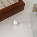 wholesale S925 Sterling Silver Minimalist Square Stud Earrings, Korean Small Design, Simple and Square Earrings-0-3