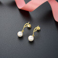 wholesale S925 silver cold and chic tassel-style jewelry earrings, Japanese and Korean version pearl earrings, elegant women's earrings for wholesale-0-1