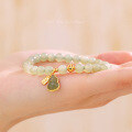 wholesale S925 Sterling Silver Hetian Jade Fortune and Prosperity Bracelet for Women, New Chinese Style High-End Sense, National Trend Retro, Luxury Literary Play Handwear-0-3