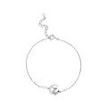 wholesale 925 Sterling Silver Little Prince Bracelet for Women, Small and Luxe Collaboration Star Moon Hand Jewelry with Blue Zircon New Edition-0-4