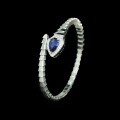 wholesale 925 Silver Bracelet with High Carbon Diamond, Royal Blue Pear Cut, Exquisite and Versatile Jewelry for Women-0-2