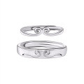 wholesale 925 Silver Black Myth Wukong Couple Ring Fashion Versatile Golden Cudgel Ring Band Ins Style Hoop Pair Rings-0-4