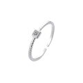 wholesale S925 Sterling Silver Moissanite Small Diamond Ring Stacking Ring Niche Exquisite Jewelry Open-End Design Special Offer Stackable Gift-0-4