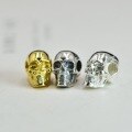 wholesale Metal Material 925 Sterling Silver Retro Skull Punk Hollow-Out Bead Spacer Beads Buddhist Bracelet Stringing DIY Loose Beads Accessories Jewelry-0-0