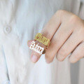 wholesale Gold Metal Material Hot-selling in Europe and America, Fashionable and Versatile Personalized Gothic Old English Name Ring-0-0