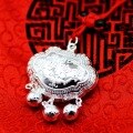 wholesale S999 Pure Silver Fu Character Longevity Lock Necklace for Babies and Infants, Full Moon and Birthday Celebration, Peace and Good Luck Pendant-0-1
