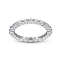 wholesale 925 Sterling Silver Women's Single Row Micro-Paved Zirconia Ring Full Circle Stacking Ring-0-1