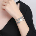 wholesale [S925 Sterling Silver] Retro Heavy Work Crown Multi-Style Bracelet for Women, Ins Trendy Individualistic Hip-Hop Punk Chain Accessory-0-2