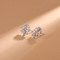 wholesale S925 sterling silver small and delicate minimalist crystal stud earrings for women, cross-border new trendy accessories-0-1