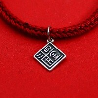 wholesale Sterling Silver Five Blessings Arrive, Daily Fortune, and Wealth Summoning Pendant, Vintage Phone Strap, Bracelet, Ornament, and Accessory-Make a fortune every day