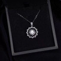 wholesale S925 Sterling Silver Fashion Christmas Style Snowflake Astrolabe Necklace, Versatile for Daily Wear-0-3