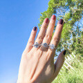 S925 Sterling Silver Double-Layer Stackable Ring, Fashionable and Versatile Wholesale Clearance-0-2