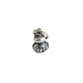 wholesale Sterling Silver Antique Six-Word Mantra Mini Gourd Simple Chinese Style Stringing Beads with Braided Cord Handmade Spacer Beads-0-4