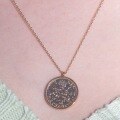 wholesale Vintage European Queen Coin Necklace for Women, Double-Sided Baroque Pendant, Luxury Portrait Round Pendant Design with Metal Material-0-1