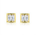 wholesale S925 Sterling Silver New Popular Square Moissanite Stud Earrings for Women, Versatile and Wholesale-0-4