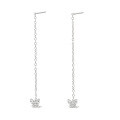 wholesale S925 Sterling Silver Ear Thread with Minimalist Design, Versatile and Elegant Long Tassel Style, French Fashion Accessory-0-6