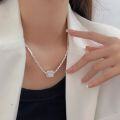 wholesale S925 Sterling Silver Super Heavy Workmanship Broken Silver Necklace for Women, Korean High-End Custom New Summer Style Versatile Collarbone Chain-0-2