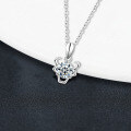 S925 Sterling Silver Moissanite Zodiac Necklace for Women-0-1