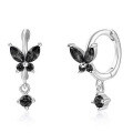 wholesale 925 Sterling Silver Butterfly Earrings Ins Diamond Animal Earrings Piercing Screw Earrings Women Cross-border Jewelry Wholesale-0-17