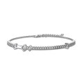 wholesale S925 Sterling Silver High-end Korean Style Women's Bracelet with Exquisite Row of Diamonds Starry Sky Design, Luxurious and Versatile Wrist Accessory-0-5