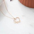 wholesale S925 Sterling Silver Overall Exquisite Stackable Love Heart Necklace for Women, Vintage Fashion Design Heart-shaped Collarbone Chain-0-2