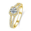 Zirconium Crossed Arms Light Luxury Cocktail Ring, Xiaohongshu Style-0-5