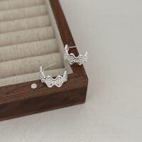 wholesale S925 Sterling Silver Geometric Earrings for Women, New Minimalist Luxury Small Batch High-End Earrings-Sterling silver