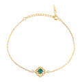 wholesale S925 Silver Japanese Retro Elegant Cultivated Emerald Bracelet for Women, Noble and Aloof Temperament-0-0