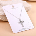 S925 Silver Minimalist Cross Pendant Necklace Wholesale Women's Trendy-0-13