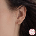 wholesale S925 Sterling Silver Classic Colorful Diamond-Encrusted Hoop Ear Clasp Earrings, a popular。-0-1