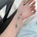 wholesale S925 Sterling Silver New Chinese Style Heirloom Luxury Bracelet Women, Light Luxury National Trend Jadeite and Crushed Silver Elegant Accessory-0-4