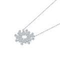 wholesale S925 sterling silver new sunflower necklace for women, small and unique design,, versatile-0-4