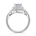 Metal Square Zircon Twist Ring Geometric Wholesale-0-0