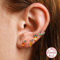 wholesale S925 Sterling Silver INS Style Fun Fruit Threaded Cartilage Ear Piercing, Korean Niche Body Jewelry-0-1