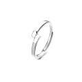 wholesale S925 Sterling Silver Maker Match Couple Rings, Open-Ended Minimalist Love Without Borders Niche Valentine's Day Gift-0-7