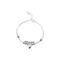 wholesale S925 Silver European and American Peach Blossom Love Mini Heart-shaped Silver Bracelet for Women Low-price Factory Supply-0-3