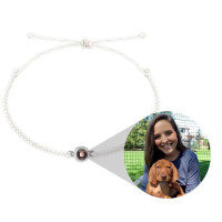 wholesale Metal material fashion and stylish woven image projection rope bracelet creative couple bracelets unisex simple European and American popular style-Rose gold copper