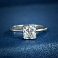 wholesale 925 sterling silver 15ct square 6*6 minimalist ring for women, classic and versatile personalized wedding band-0-5