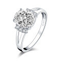 wholesale S925 Sterling Silver Cocktail CZ Ring Light Luxury Engagement Wedding Ring for Women-0-12