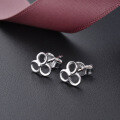 wholesale S925 Silver Korean Fashion Minimalist Fresh Student Earrings, Influencer Same Style Creative and Unique Women's Ear Studs Wholesale-0-2