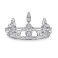 wholesale 18k Gold Plated 925 Sterling Silver Zircon Crown Ring for Women, Small Batch Luxury Silver Jewelry Ring-0-5