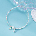 wholesale S925 Silver Small Fresh Sweet Ins Style Niche Design Pearl Starfish Shell Crushed Silver Bracelet S7930-0-2