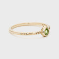 wholesale 9K Gold French Minimalist Letter Design Swiss Blue Topaz and Peridot Ring, Nojesss* Same Style-0-4